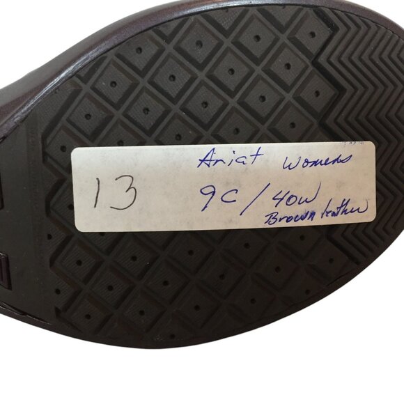 Ariat Clogs Brown Leather Womens 9C ASTM Saftey Composite Toe Slip-On - Picture 8 of 12